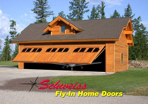 Plane Storage Hangar with a Hydraulic Door