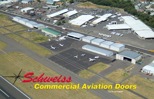 Ariel View of T-Hangar and Box Hangar