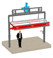 Vertical top drive Liftstrap Pivot Doors - sideview