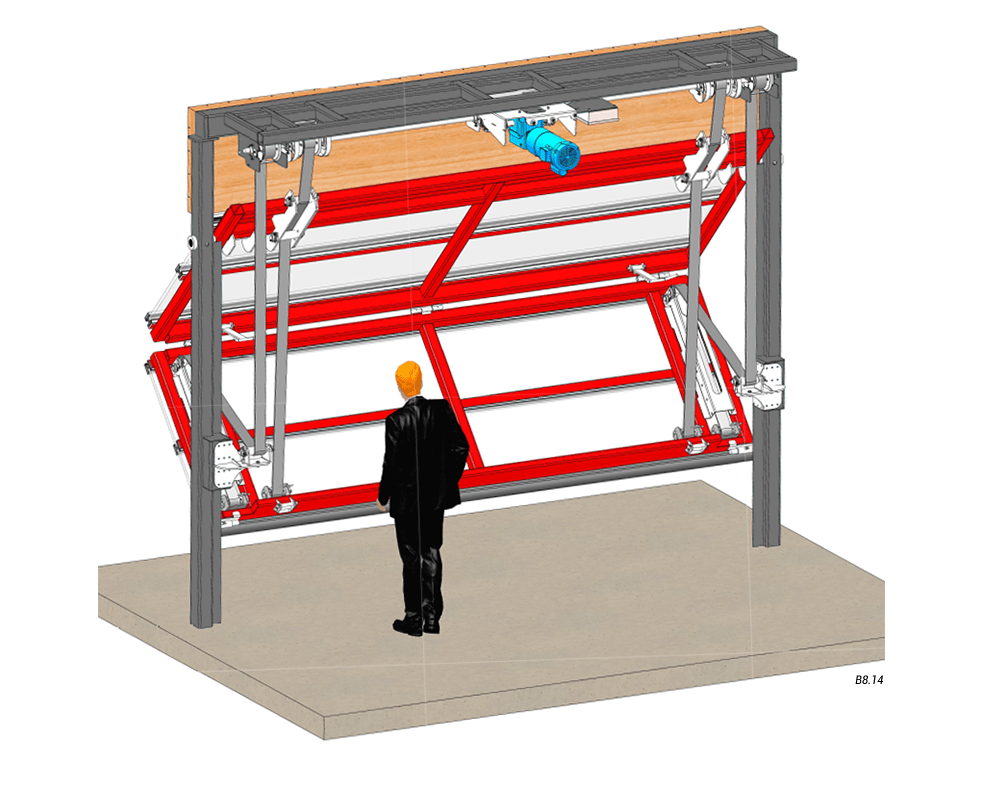 Inside View - Horizontal Top Drive with Strap Latch