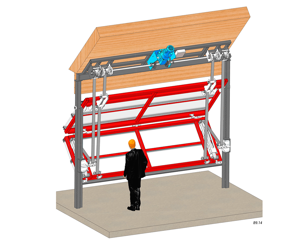 Inside View - Slanted Top Drive with Strap Latch