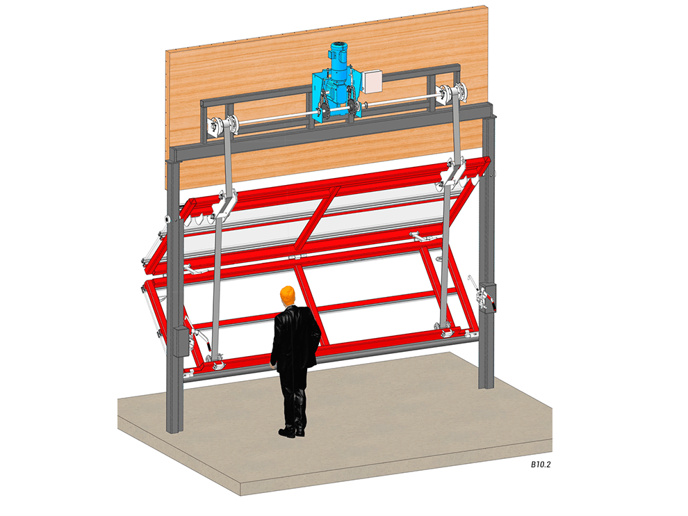 Inside View - Vertical Top Drive with Manual Latch