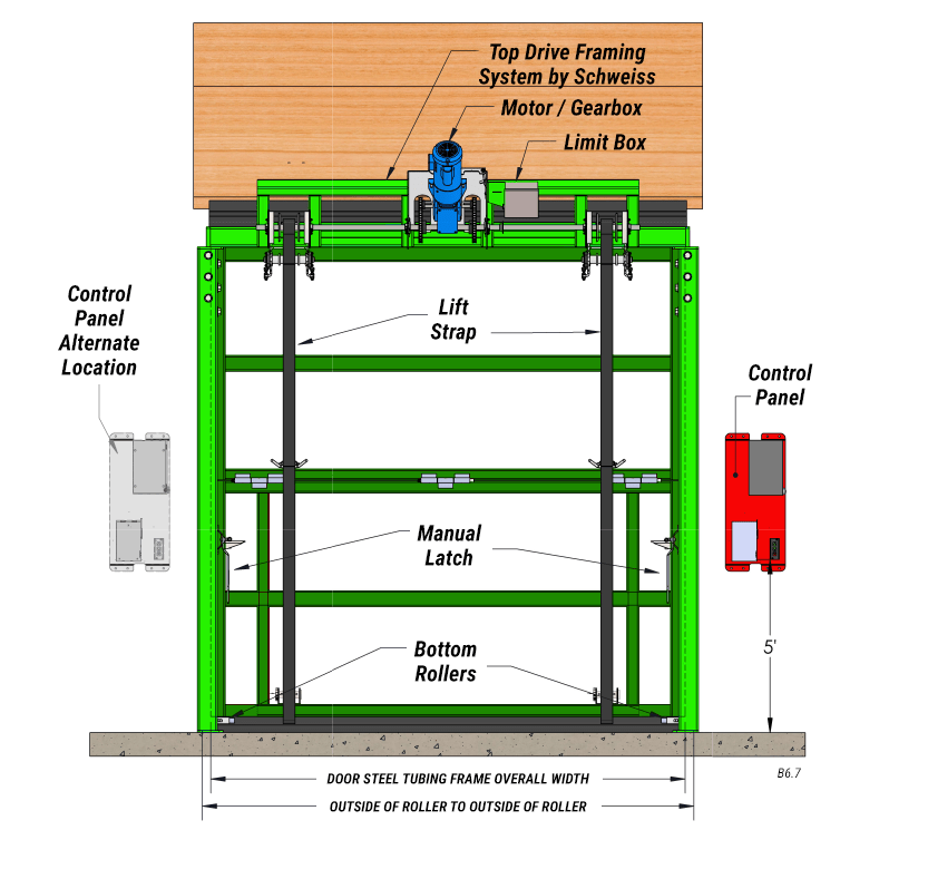 Pre-Mounted Architectural Details Door Elevation