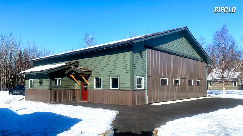 Awesome Liftstrap Hangar Door in Alaska