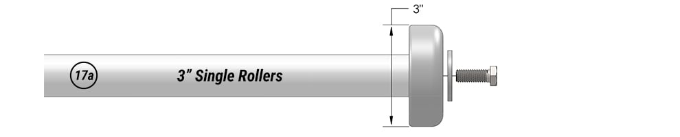 3” Single Rollers for your metal building Schweiss Doors