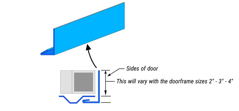 Custom Flashing from Schweiss Pole Barn Farm Doors