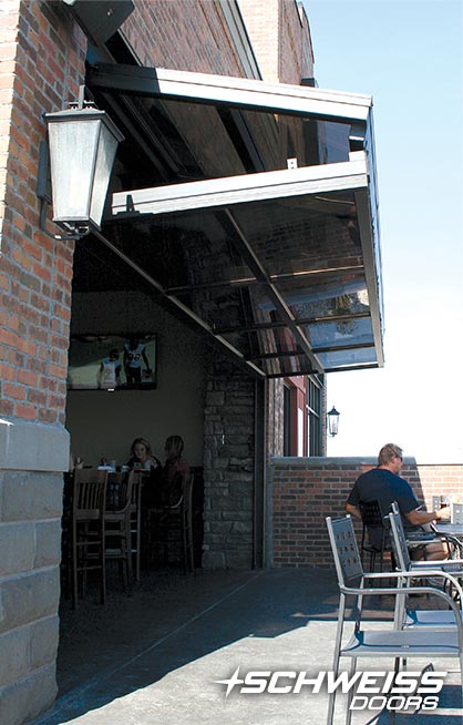 Glass Designer Bifold Doors at Blarney Stone Pub in Fargo, ND