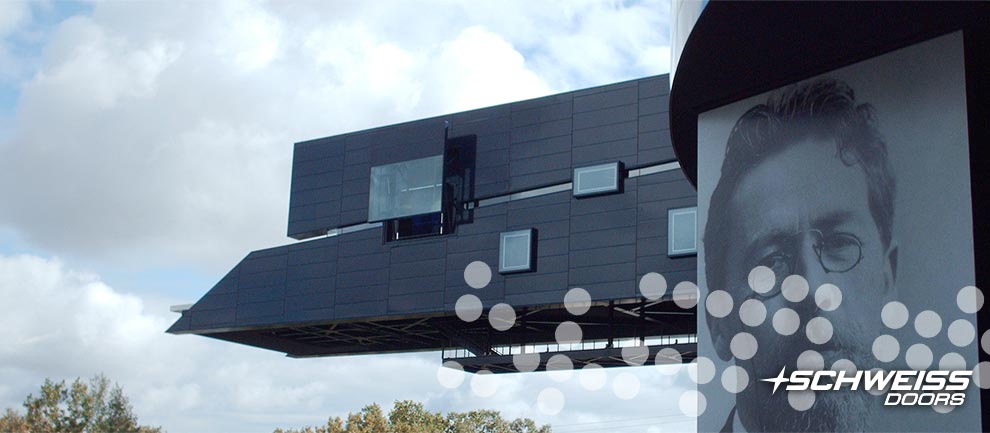 guthrie theater endless bridge with schweiss window door