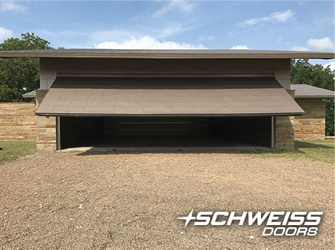 Party Room sports a hydraulic door to create a canopy in the Texas Sun