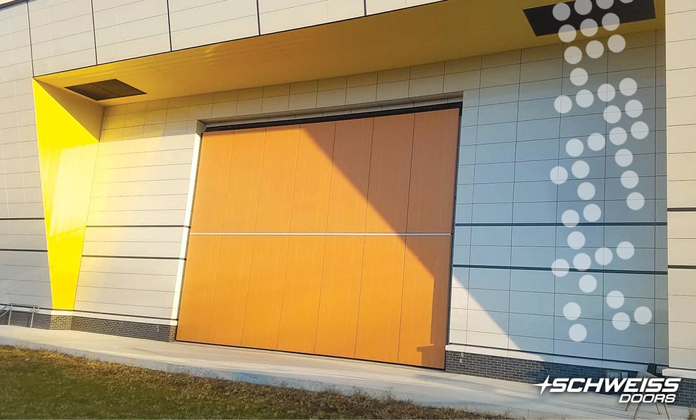 High School Door opens stage door to transform it to an amphitheater door