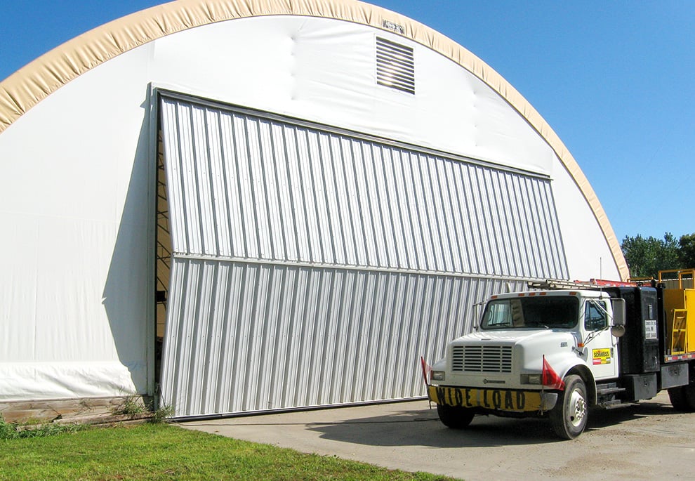 Hoop Buildings With Bifold Doors