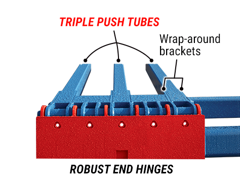 Schweiss Doorframe with Wrap-around Brackets