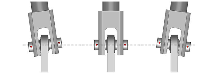 Schweiss Spherical Bearings allows for flexing with door