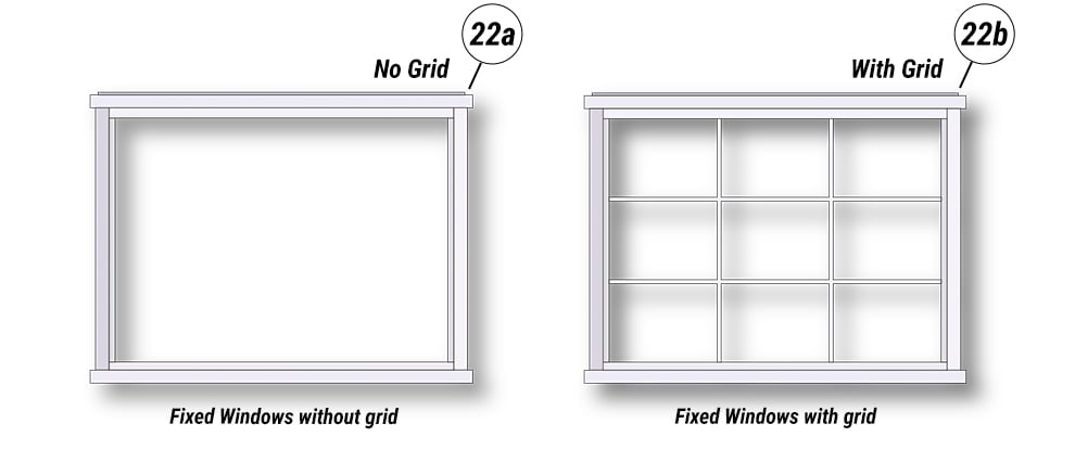 Fixed Windows for Schweiss Machine Shed Doors