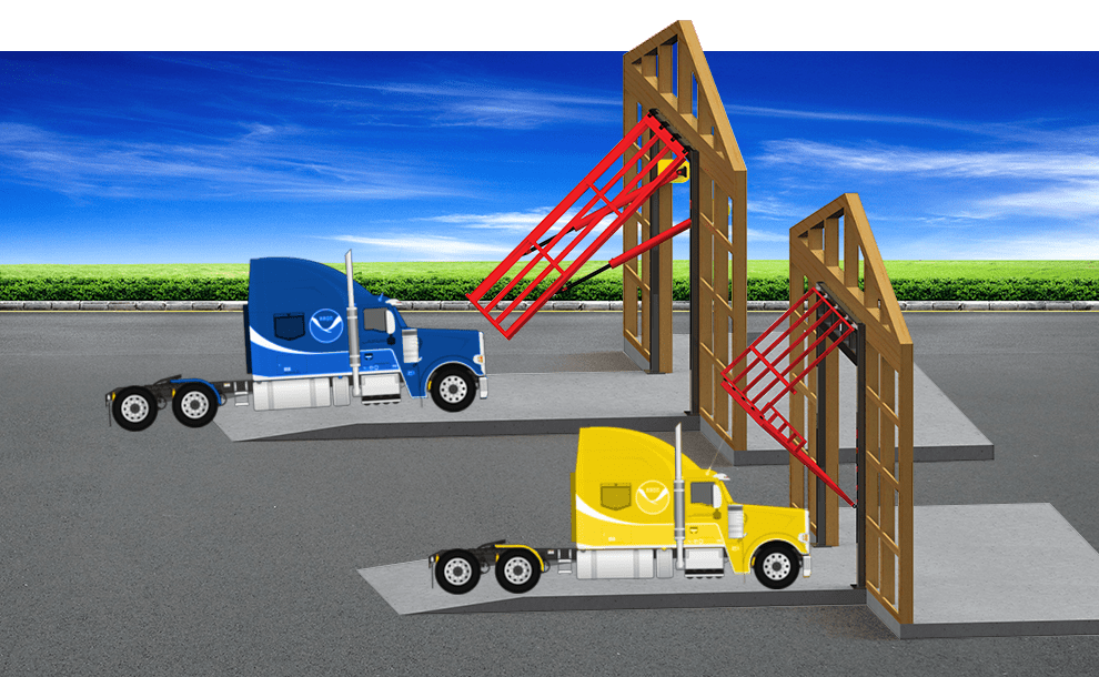 Parking differences between bifold and hydraulic doors from Schweiss