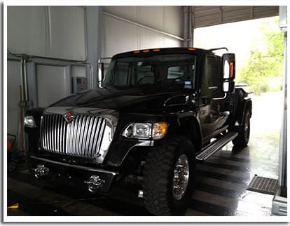 The vehicle that is made for the military to protect the solider from roadside bombs.