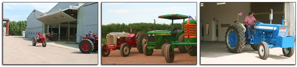 Tractor Roading around Schweiss Doors