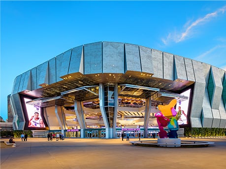 Schweiss Top Drive Strap Doors on Golden 1 Center