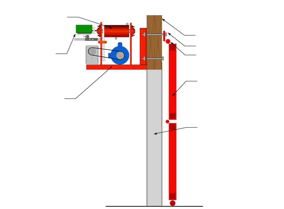 Top Drive Side View Diagram