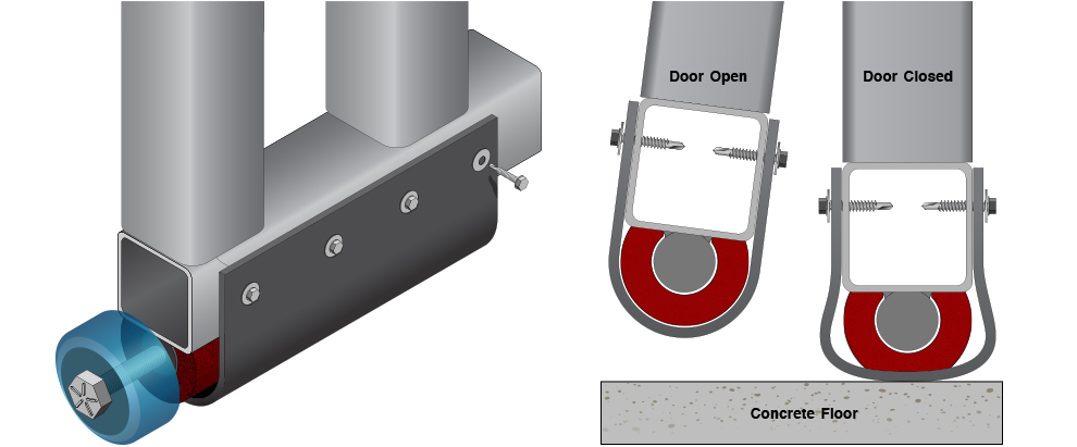 Bottom Weather seal kit makes doors weathertight