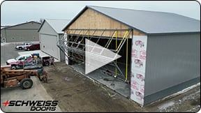 This airport expanded with more hangars all equipped with Schweiss doors