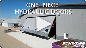 Schweiss One Piece Hydraulic Doors are powerful, built with safety and are a door you can trust