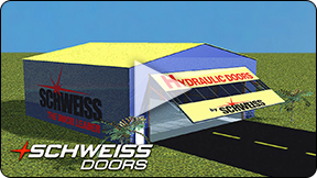 Schweiss opens new hydraulic doors. 3-D animation 