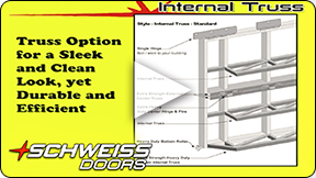 Schweiss Doors has options for Truss placement